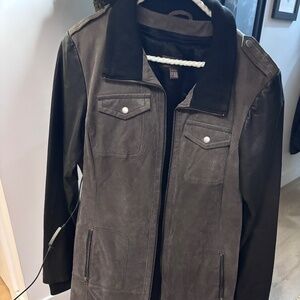 Danier Gray and Black jacket